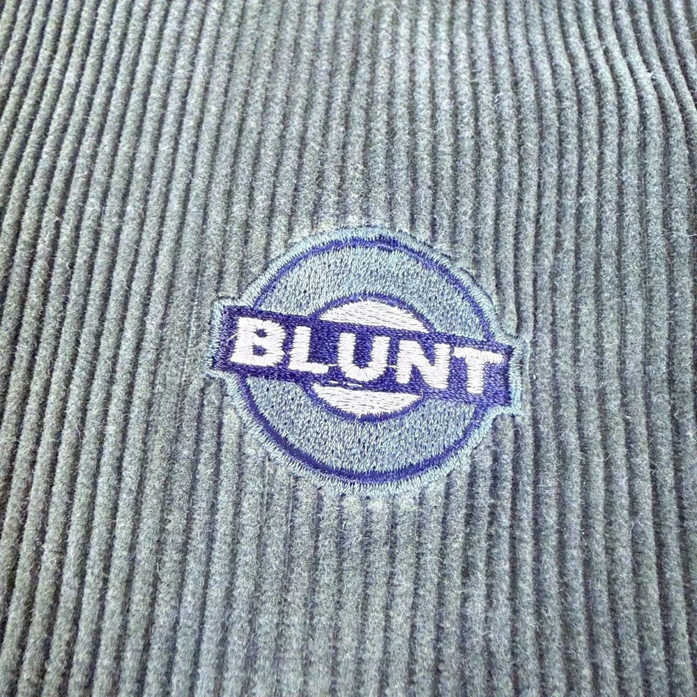 Vintage 90s Blunt Skateboarding Corduroy‎ Jacket Olive Green XL Made in USA